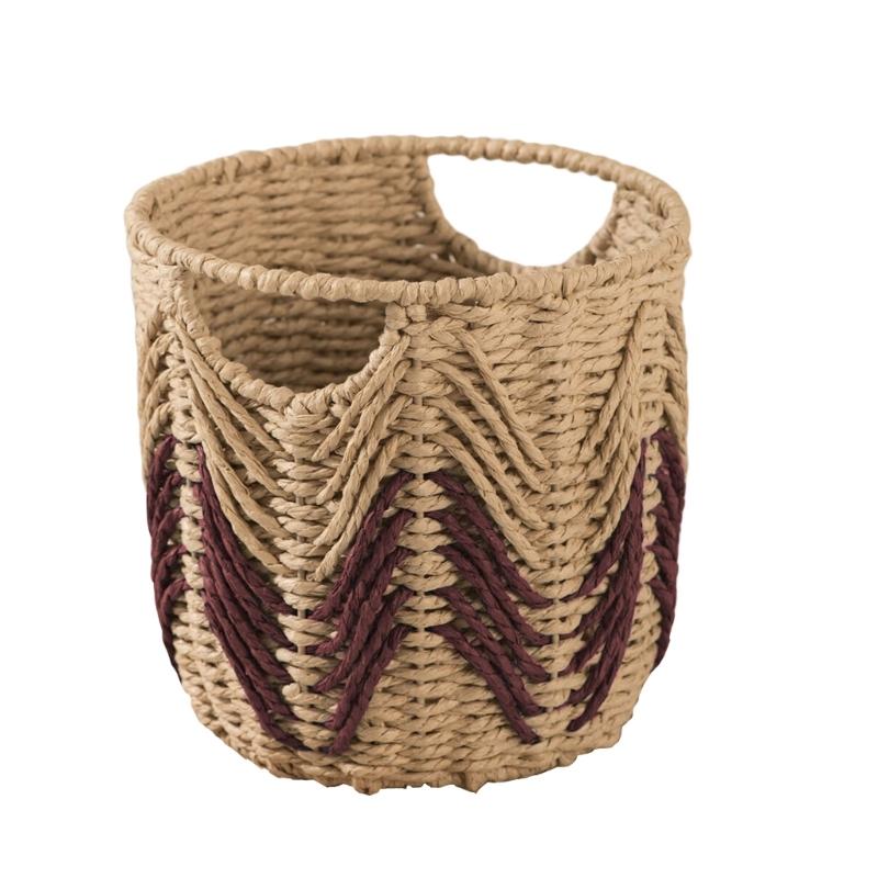 

Handwoven Rattans Storage Basket Durable Style Organizers For Household Essential And Toy красный