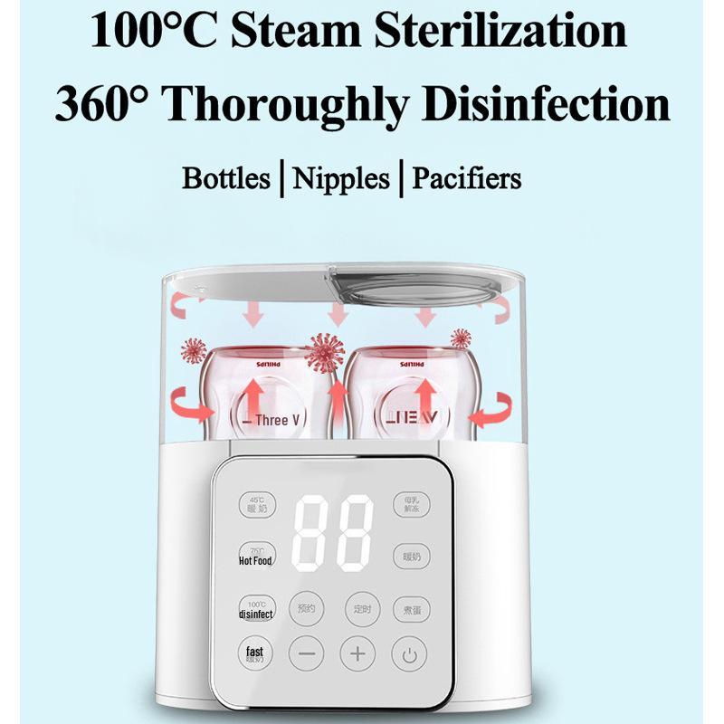 Automatic Baby Bottle Warmer with Constant Temperature, Milk Thawing, and Disinfection Features