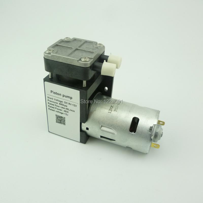 DC electric mini pressure air Pump 12v 24v 580kpa piston air compressor 48w 580kpa 48LPM