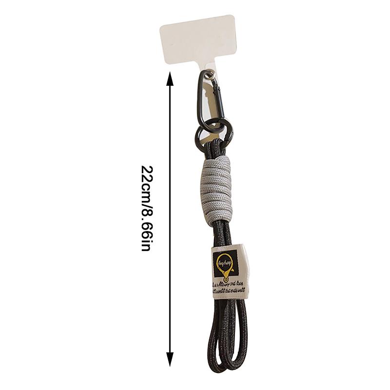 Color Combination Short Mobile Phone Lanyard Can Be Portable Anti-Release Rope Hanging Wrist Pendant Clip Hanging Decoration