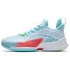 Light Horseman 3 Anti-Slip Wear-Resistant Low-Top Basketball Shoes White Red Blue Sneakers 112231108-1