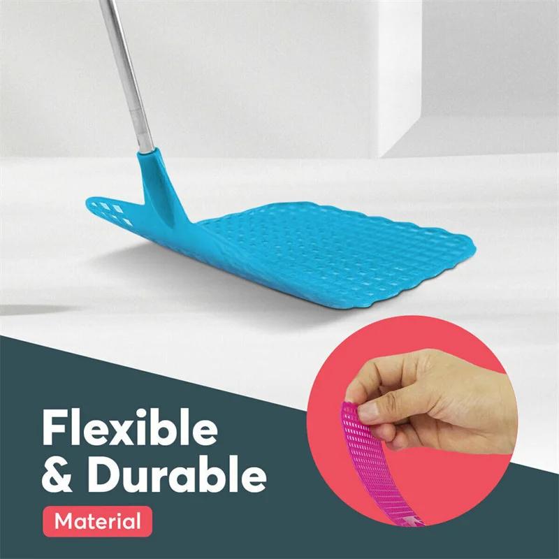 1PC Adjustable Fly Swatters Plastic Flyswatter Telescopic Home Long Handle Flapper Insect Killer Wholesale New Household Tools