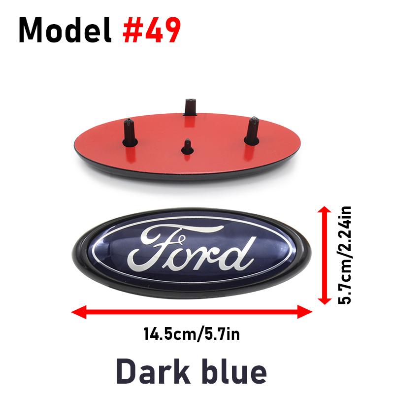 Car Logo Front Grille Badge Trunk Cover Sticker Decal Accessories For Ford Fiesta ST Fusion Explorer Escape Shelby Edge Kuga MK6