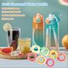 Sticlă de apă cu aer cu capsule de arome 900 ml Sticlă de apă sportivă Fără BPA Parfum de fructe Sticlă de apă cu aer cu Sticlă de apă