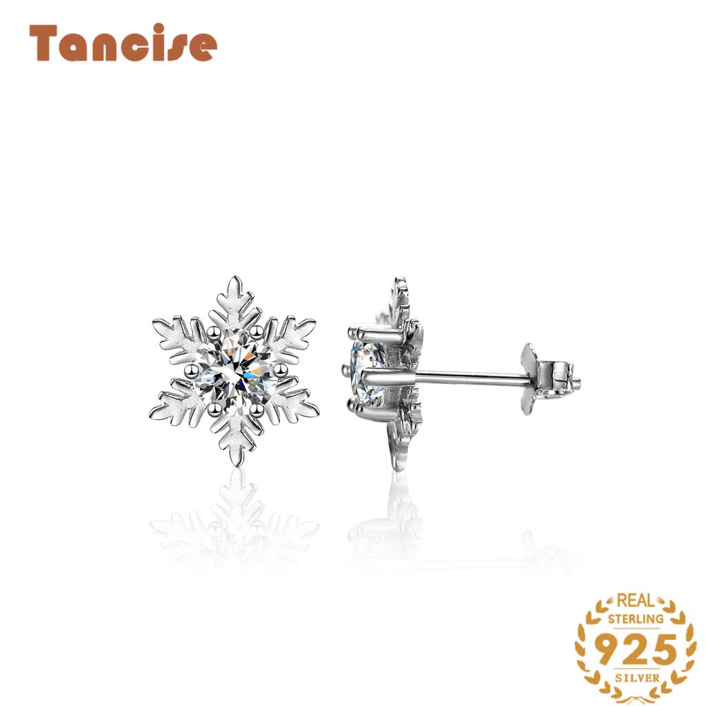 Tancise 925 Sterling Silver Moissanite  Zircon Earrings Drop Earrings For Women Wedding Party Gifts