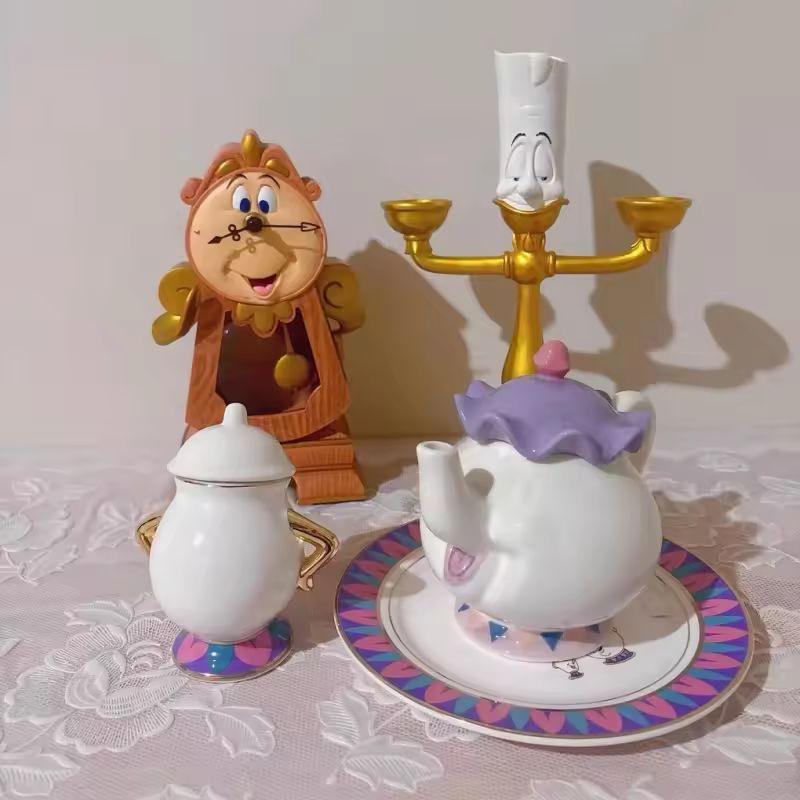 Latest Teapot Cartoon Beauty Plus The Beast Coffee Pots Mug Mrs Potts Chip Cup Tea Cup Pots One Tea Sets Droshipping Adorable Gifts
