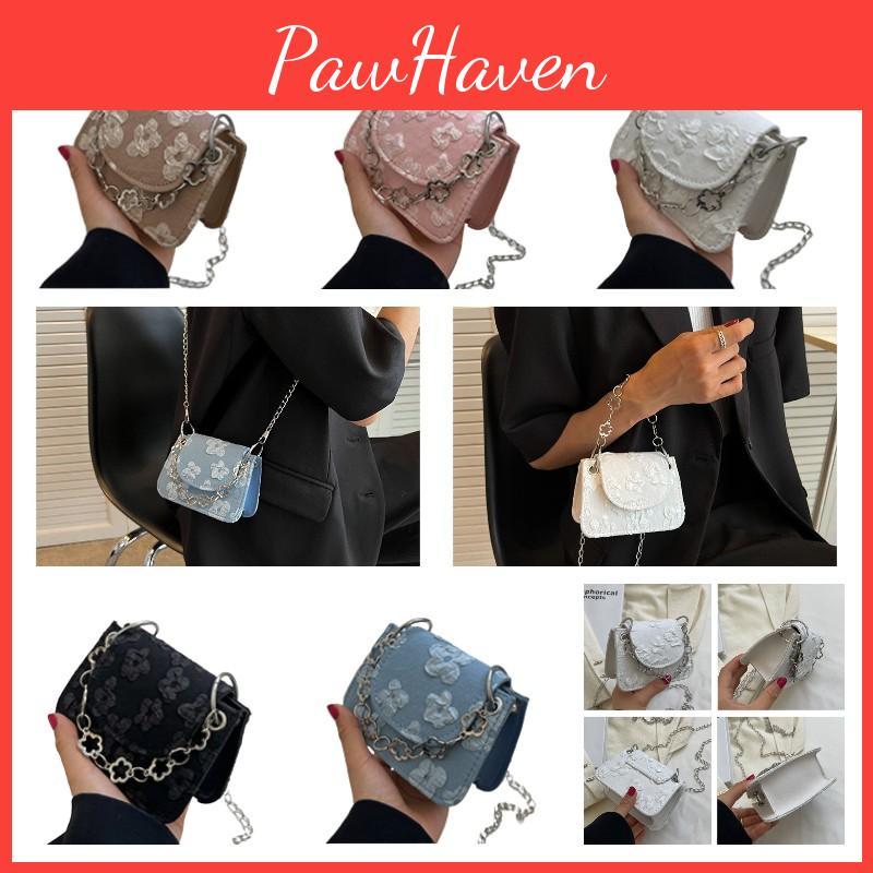 Stylish Vintage Mini Bag With Chain Strap Chic Pu Leather Crossbody Bag For Women