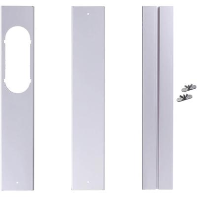 Kit di sfiato per finestra per condizionatore d'aria portatile per tubo di scarico Kit di sigillatura scorrevole regolabile Piastra sfiato finestra