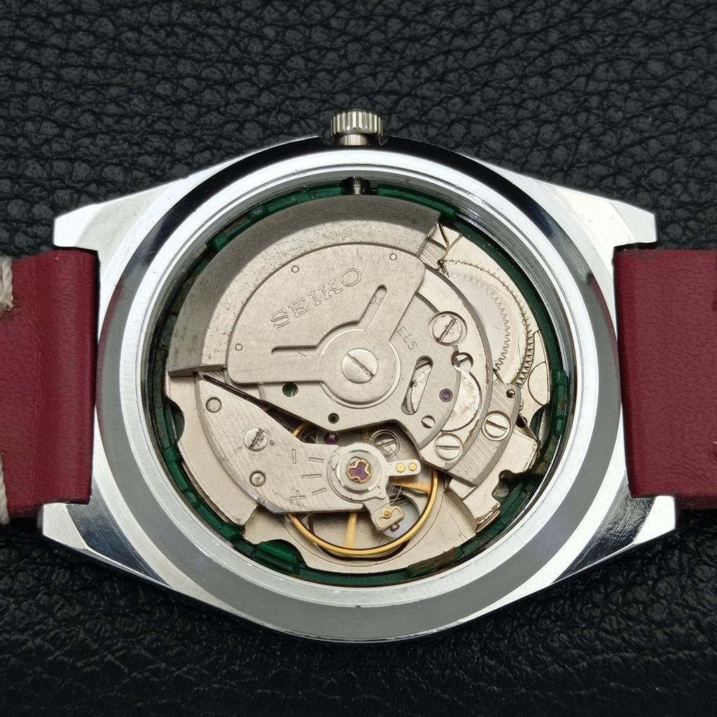 REFURBISHED JAPAN SEIKO 5 6309A AUTOMATIC MENS RED COLOR DIAL WATCH A440220-9 Sk-a440220-1