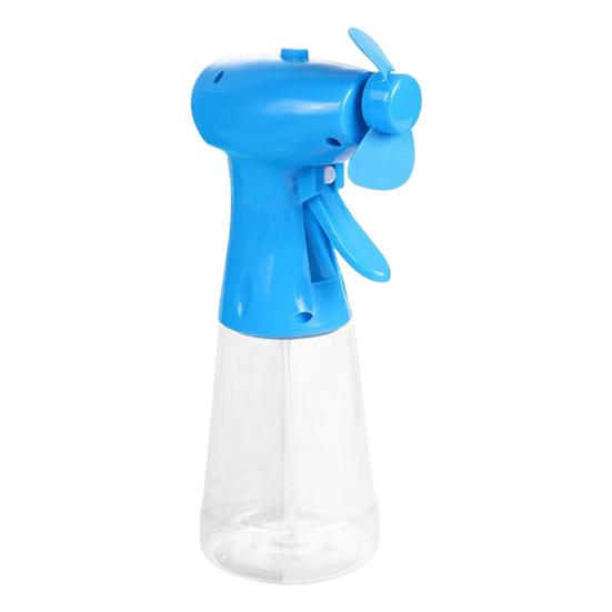 

Water Spray Mist Fan with Water Tank Compact Design Portable Battery Operated Handheld Cooling Fan with Fine Mist синий