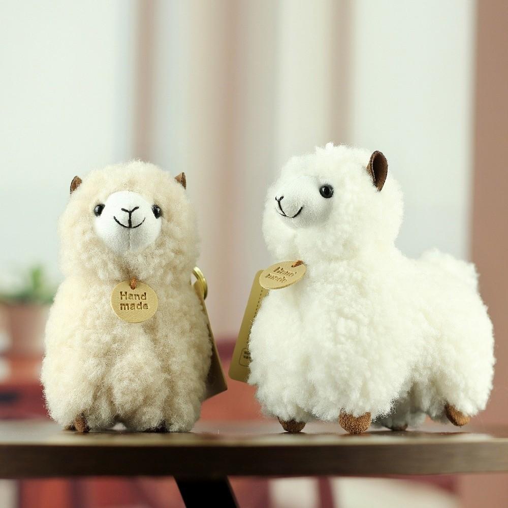 Cartoon Animals Stuffed Animal Little Plush Keychain Cute Alpaca Plush  Home Decor