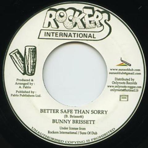 

7-дюймовая пластинка BUNNY BRISSETTE - Лучше перестраховаться, чем сожалеть / Dub Warrio OR46 Rockers/Message 1981 Франция Регги, Ска и Даб Б/У