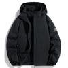 Chaqueta Nueva para Hombre Deportiva y Casual Chaqueta para Otoño e Invierno, Montañismo al Aire Libre, Cortavientos, Color Sólido Moderno y Versátil