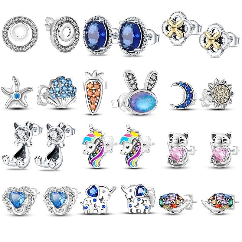 

Серьги из стерлингового серебра 925 пробы, серьги с короной и единорогом для женщин, 2024, роскошный рождественский подарок, ювелирные изделия для женщин, новинка для мамы и детей