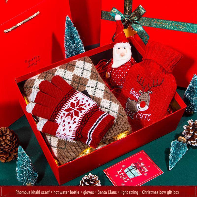 Christmas Gift Set with Scarf, Gloves & Hot Water Bottle 13