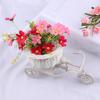 Cesta de Flores Recipiente Vaso de Casa Bicicleta de Casamento Triciclo Decoração de Casa para Casamento