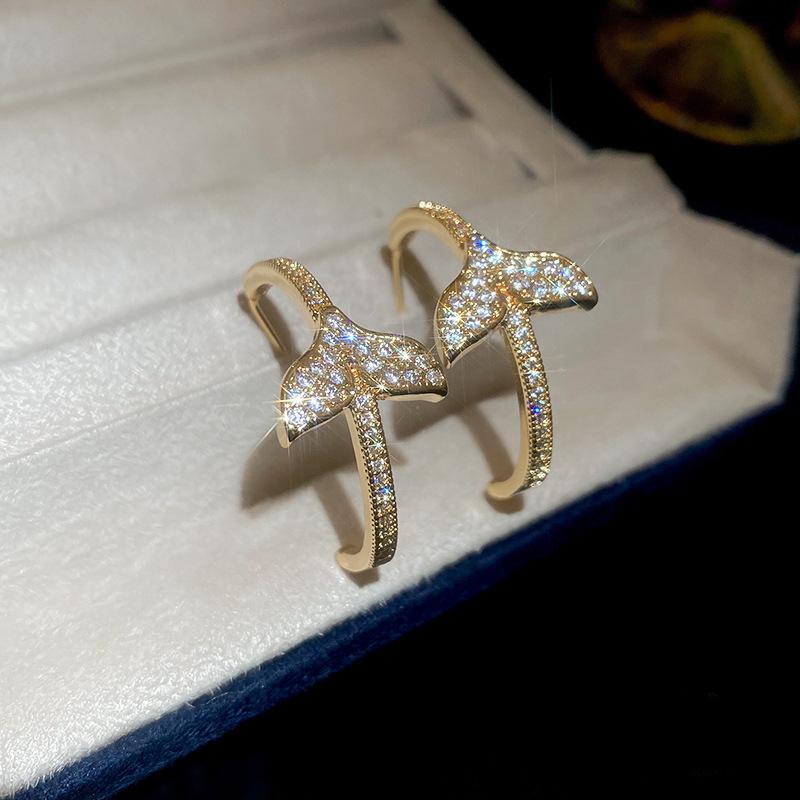 Geometric Double-layer Earrings, European and American Personality Trend Earrings, Casual Versatile Earrings, Niche