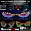 LED Display Devil Eyes Light Cool Truck Devil's Eye Light  Front and Rear Windshield