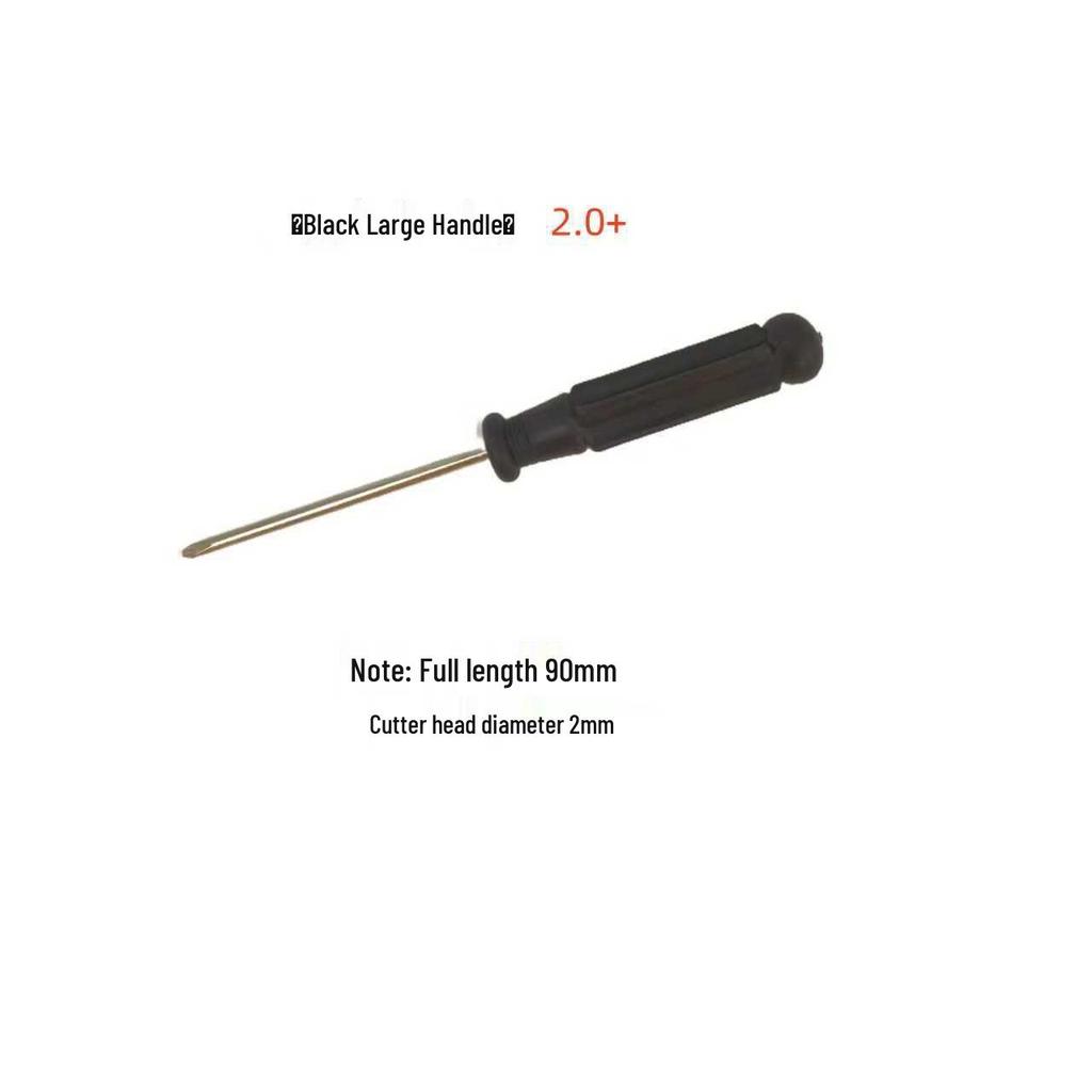 Black Handle Phillips/Slotted Screwdriver Set (2.0-5.0mm) for Toy and Small Appliance Repair