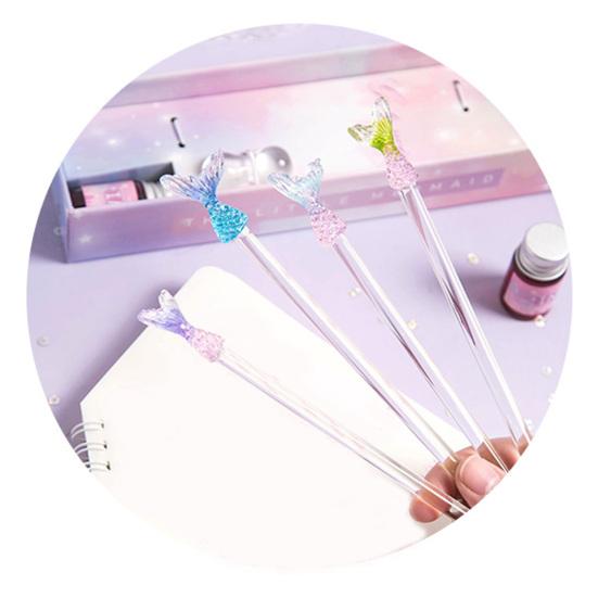 1 набір ручок для підпису з чудовим чітким почерком і гарним кришталевим пером для прикраси