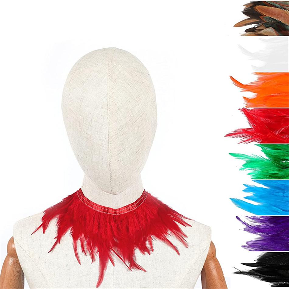 100CM Natural White Pheasant Feathers Trims Ribbon Crafts DIY Handwork Feathers Sewing Party Wedding Decoration Accessories