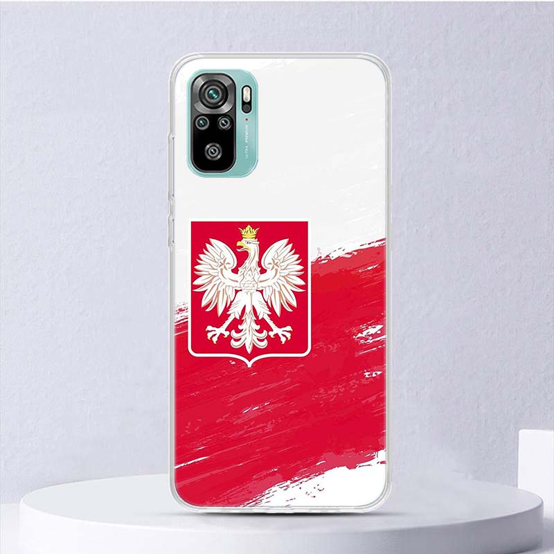 Poland Flag Soft Case For Xiaomi Redmi Note 14 14S 13 12S 11S 10S 12 11 10 Phone Cover 11T 11E Pro Plus 9 9S Shell Coque