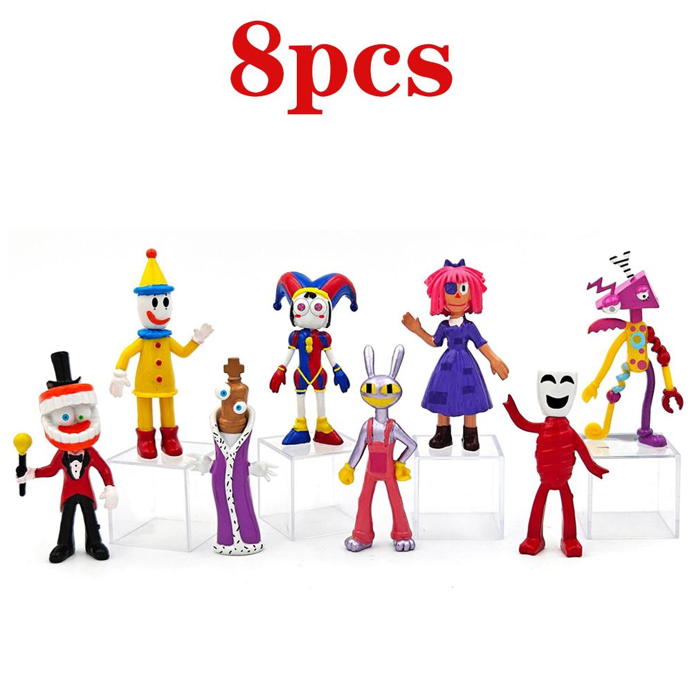 6-12Pcs Cartoon Characters Figura Model PVC The Amazing Digital Circus Anime Action & Toy Figures For Kids Birthday Gift
