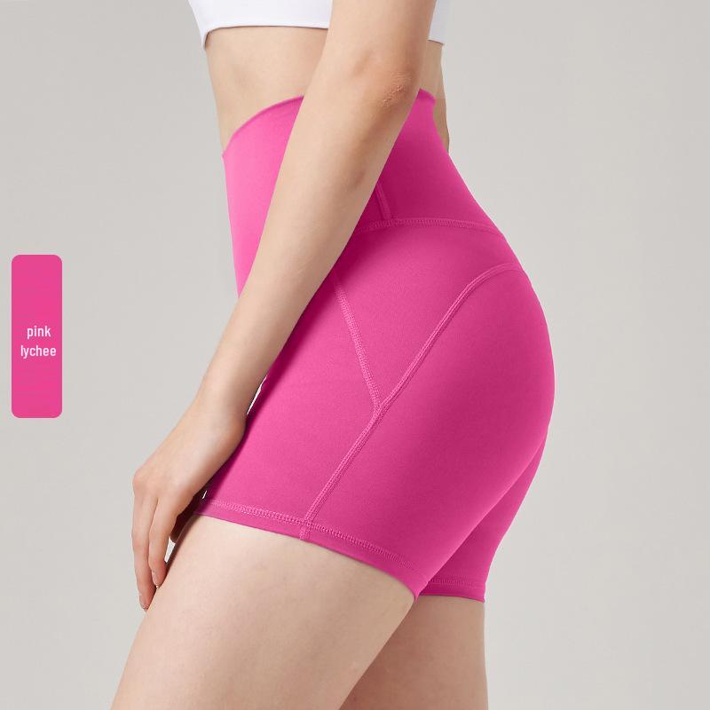 Damen High Waist Nahtlose Po-Lift Yoga Shorts - Schnelltrocknend, Dreipunkt für Laufen & Radfahren