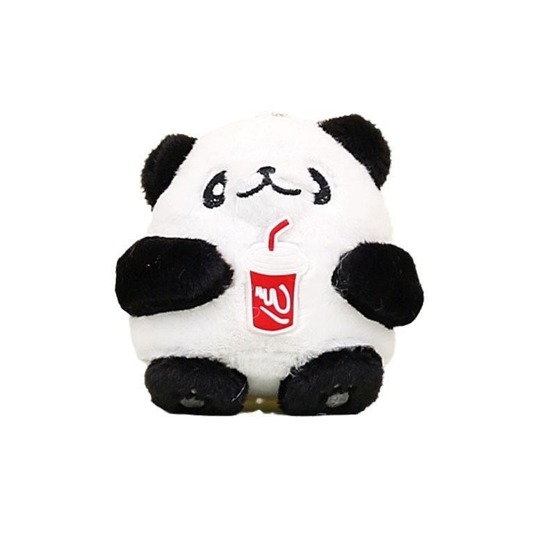 Weicher und kuscheliger Panda-Plüsch-Schlüsselanhänger, perfekt für Hochzeits-Wurfgeschenke