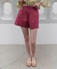 Toabe Bali Color Cotton Shorts (Plum)
