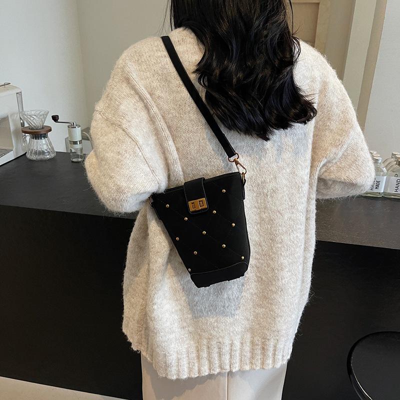 This year, rivet bags, plaid hand-held bucket bags, shoulder bags, messenger bags, lock chains, and small fragrant small bags are popular.