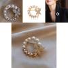 Stylish And Elegant Silver And Gold Butterfly Brooch With Rhinestones And Pearls For Women