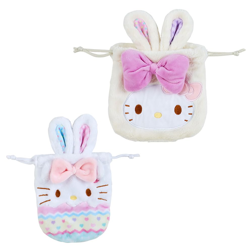 Sanrio Hello Kitty Drawstring 2 Piece Set Easter Rabbit Hello Kitty 23 x x 3cm Character SANRIO 150487 16.5