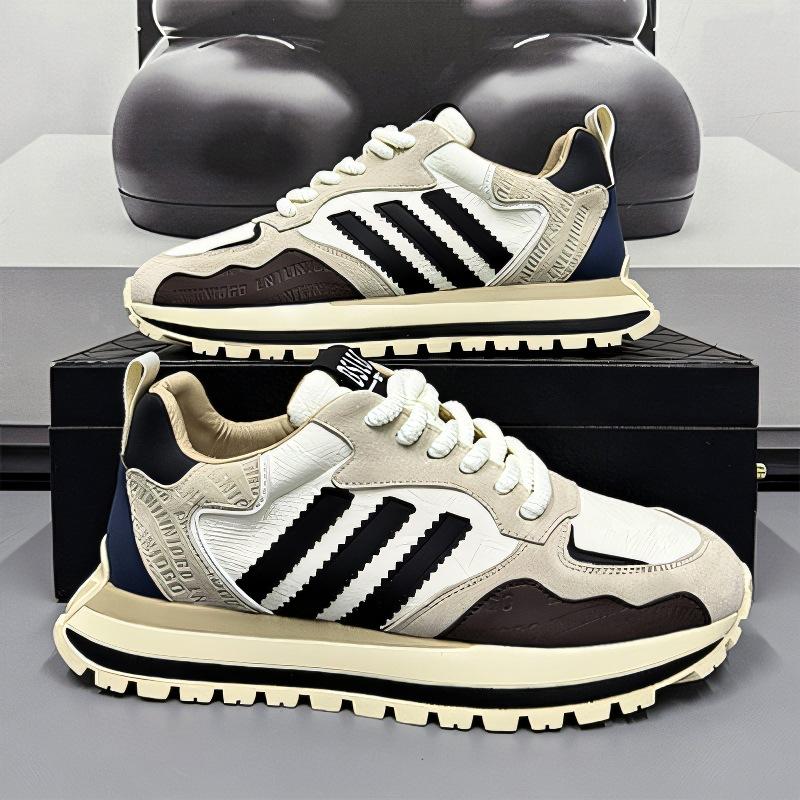 Men's shoes are popular in autumn, teenagers are versatile, trendy casual shoes, men's thick-soled wear-resistant and waterproof dad shoes are trendy.