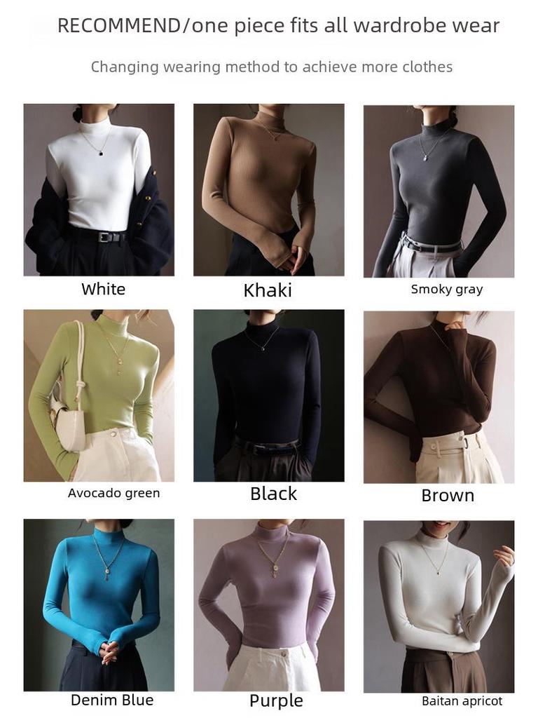 Verbessertes Langarm-Slim-Fit-Hemd aus deutschem Samt mit mittlerem Kragen für Damen - Perfekt für Herbst und Winter