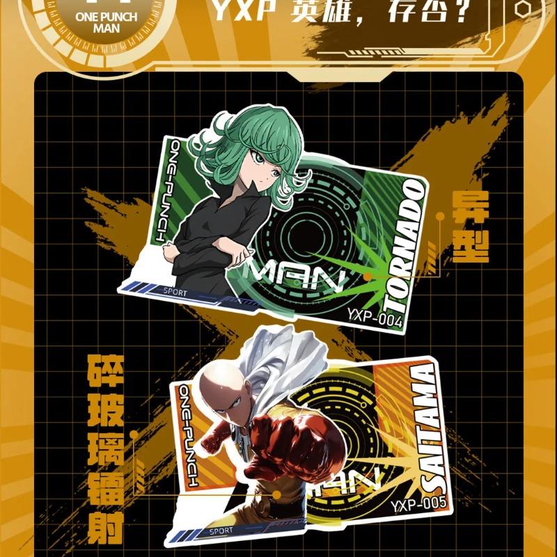 KATA One Punch Man Card Namebook Serious Version SJF Saitama Genos Anime Battle Collection Cards Kids Birthday Gifts