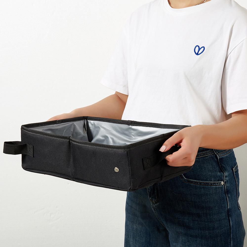 Tragbare wasserdichte Katzentoilette: Faltbare Reise- und Outdoor-Katzenklo-Tasche