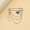 Modern Chain Lapel Pin Ornament Statement Style Badge Chain Pendant Brooches