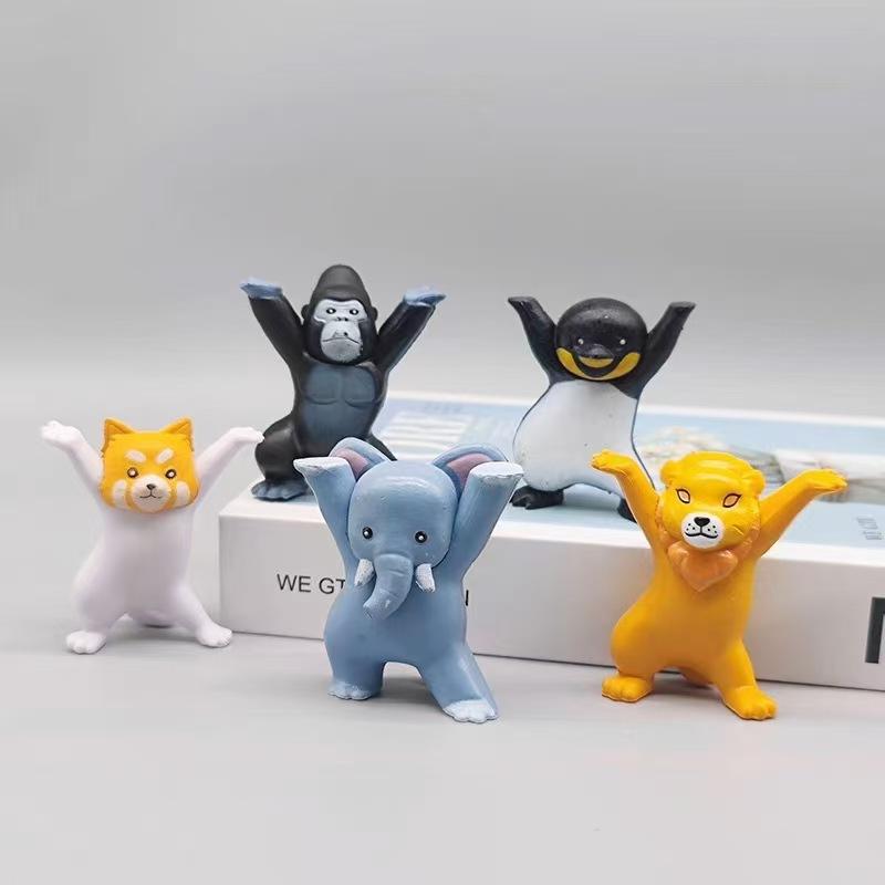 Doll Animal Pvc Model Pen Holder Chimpanzee Toy Cartoon Display Ornament Gift