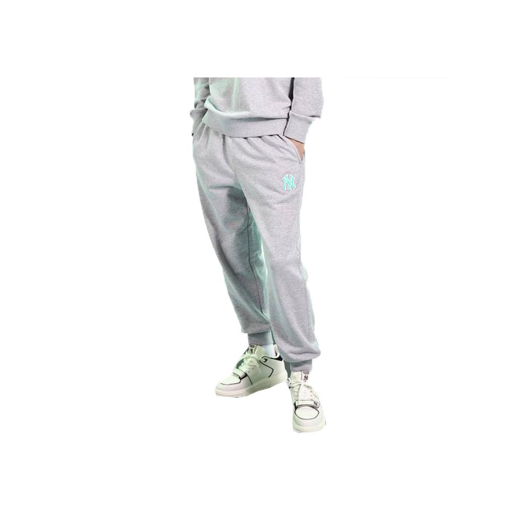 New MLB Knitted Sweatpants Unisex Gray 3APTD0131-50MGS