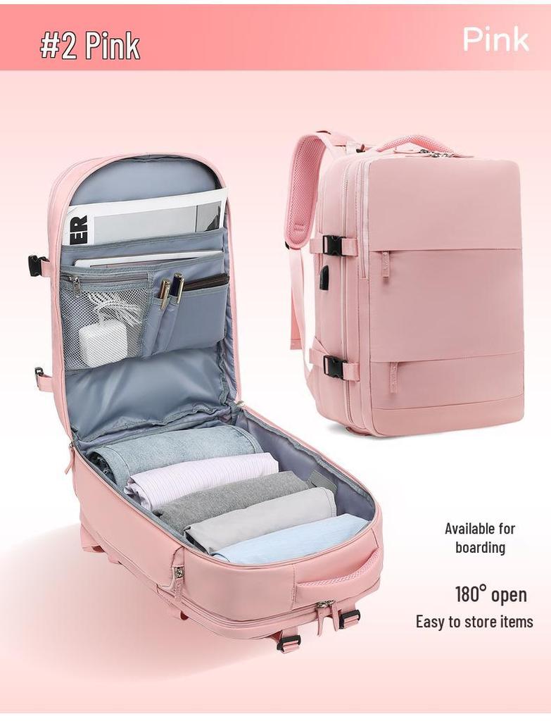 Girls' Extra Large Multifunctional Backpack with Wet/Dry Separation - Nylon, Waterproof, Ideal for Short Trips & School