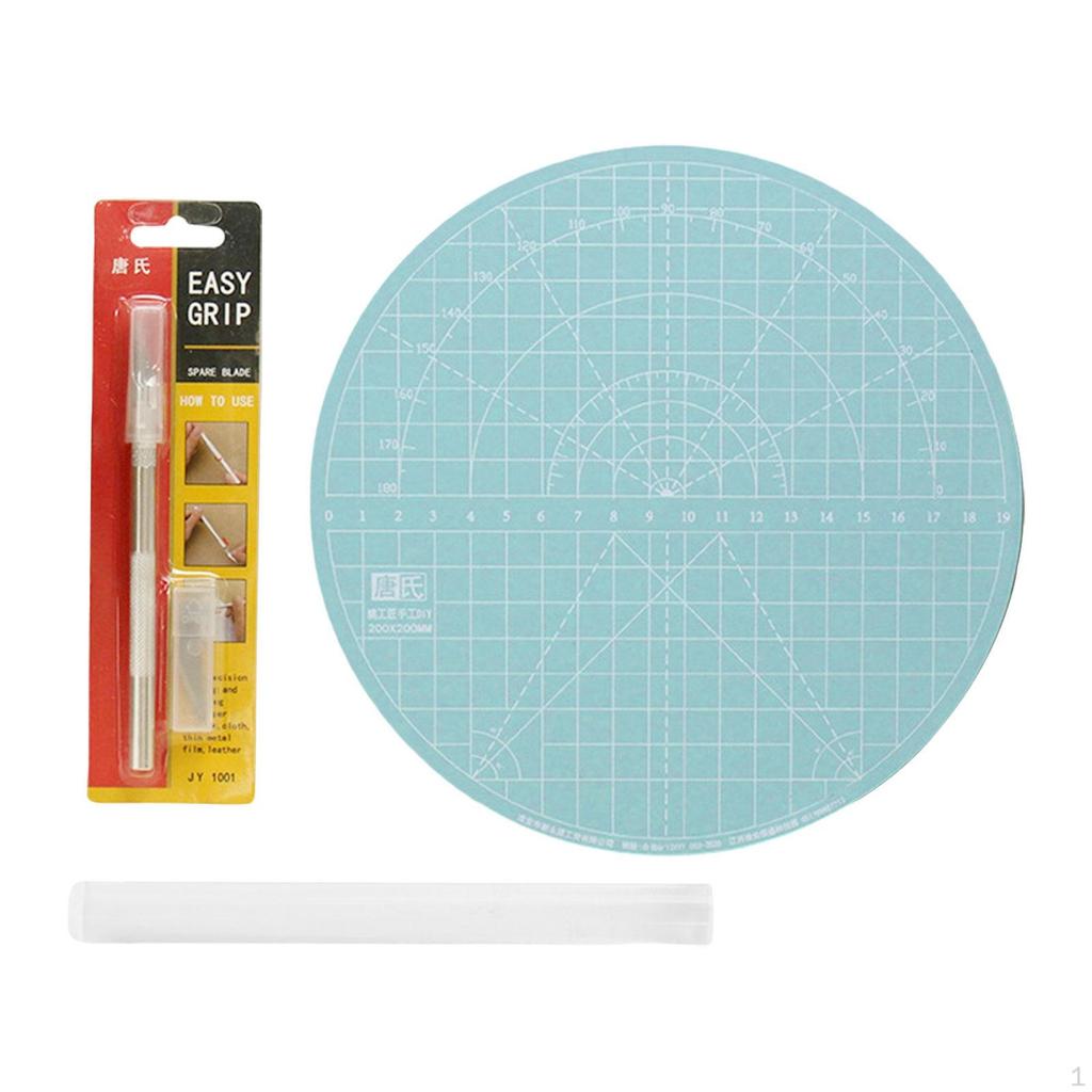 Table Tennis Rubber Cutter Platform Lightweight Sheet Cutting Station 22CM Rotation