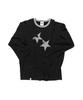 CAVISH Twin Star Ringer Ls Tee Black(Cv2Ffut577A)