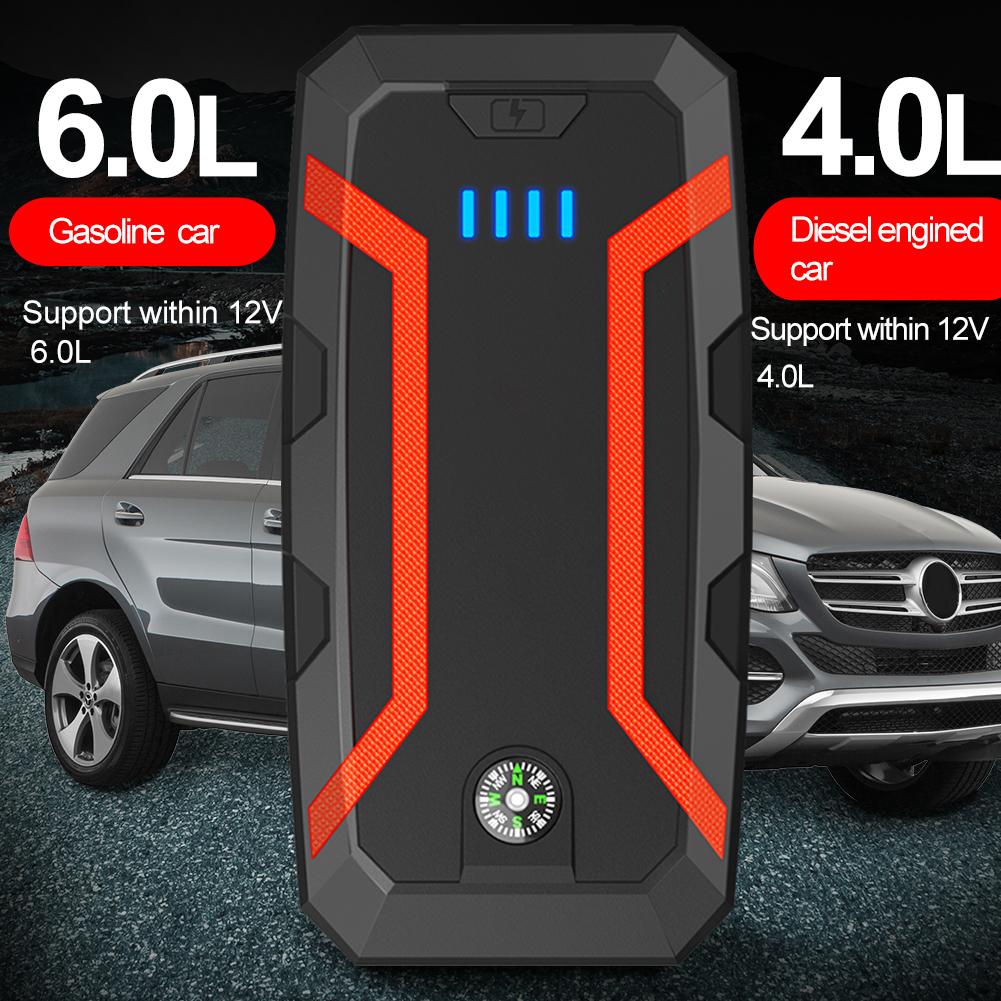 Multi-Function 12V Lithium Polymer 22200mAh 1000A Peak Current Car Jump Starter Booster Pack with USB & Emergency Lighting