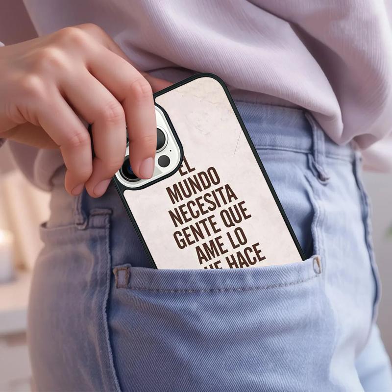Spanish Quotes Phone Case For iPhone 17 Air 15 16e 14 13 Pro Max Coque 12 11 Pro Max PLUS cover