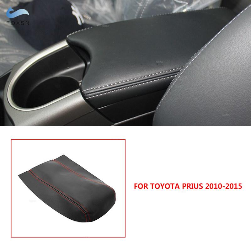 For Toyota Prius 2004 2005 2006 2007 2008 2009 2010 2011 2012 2013 2014 2015 Center Console Lid Armrest Box Cover Protect Trim
