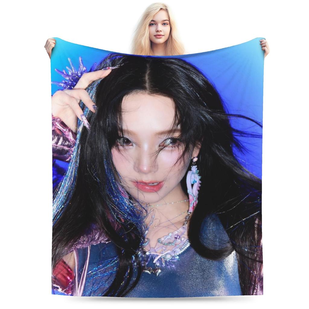 aespas Dirty Work 2025 kpop Blankets Lightweight Thin Fleece Cozy Gift  Throw Blanket Bedspread