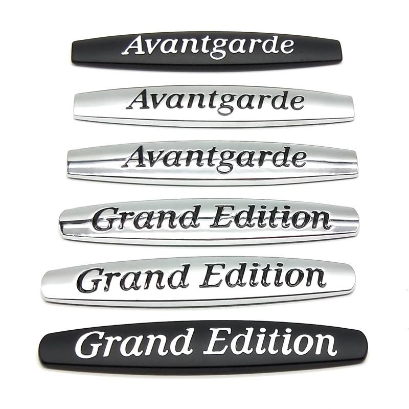 10x1.7CM Auto Seiten Metall Aufkleber Heck für Mercedes Benz Avantgarde Grand Edition Emblem W211 W212 W213 W205 GLA GLK GL GLC GLE
