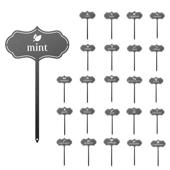 Plant Marker Fashion Tag Bonsai Decor Acrylic Farm Greenhouse Herbal Vegetable Plant Label Garden Decor