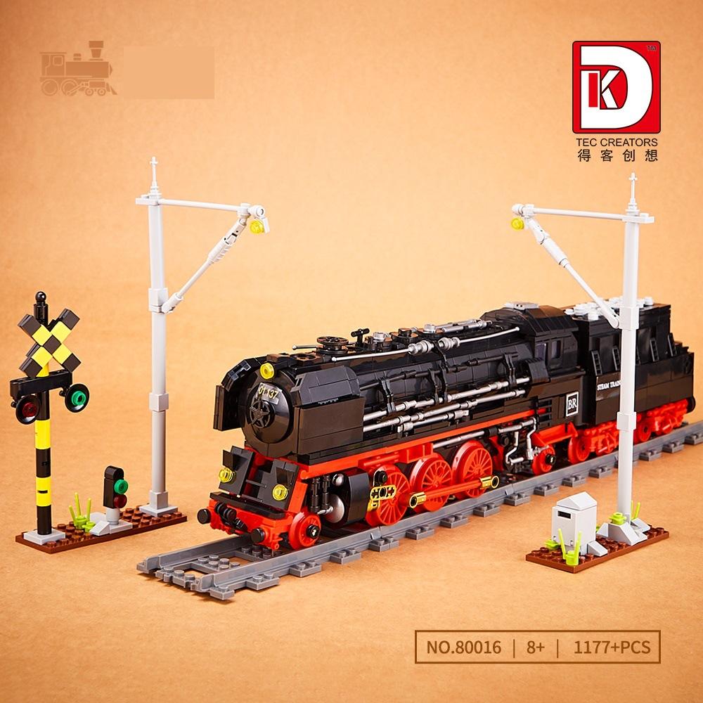 Unlimited Train Building Blocks Ore Train Steam Train Leader Orient Express Model Assembled Brick Toys For Kids Christmas Gift